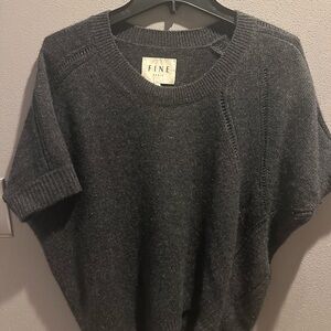 Fine Paris Gray Cashmere Sweater M/L
